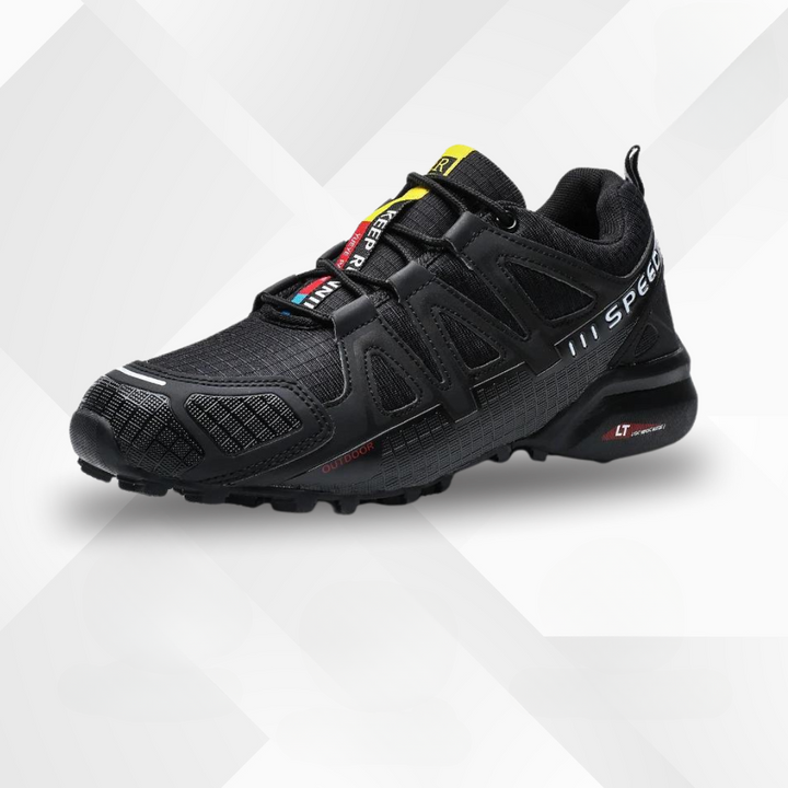Ergonomic outdoor hiking shoes with comfort cushioning – TrailStep-Black-5.5-Nora Luxe