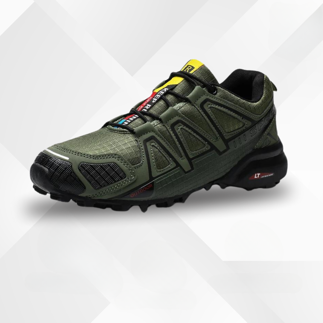 Ergonomic outdoor hiking shoes with comfort cushioning – TrailStep-Military Green-5.5-Nora Luxe