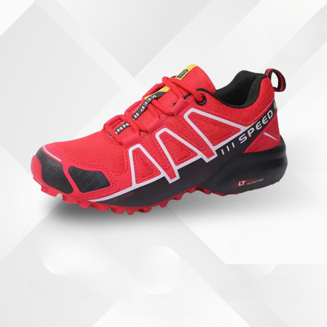 Ergonomic outdoor hiking shoes with comfort cushioning – TrailStep-Red (Women)-5.5-Nora Luxe