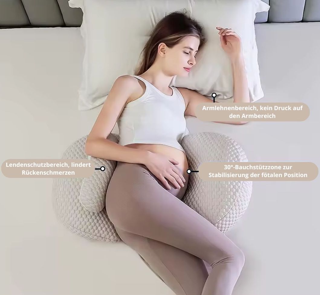 Ergonomic Pregnancy Pillow - MammaComfort-Nora Luxe