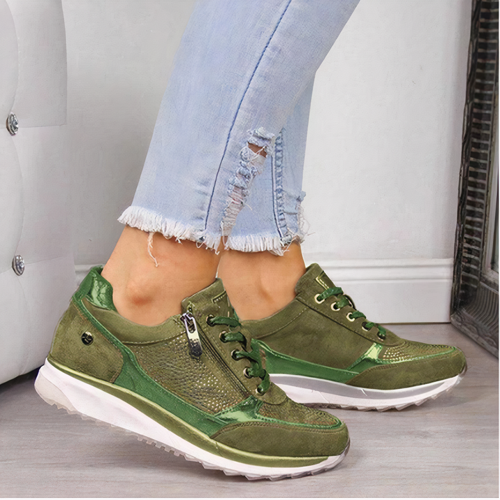 Ergonomic Running Shoes for Women - Sophia-Green-2.5-Nora Luxe