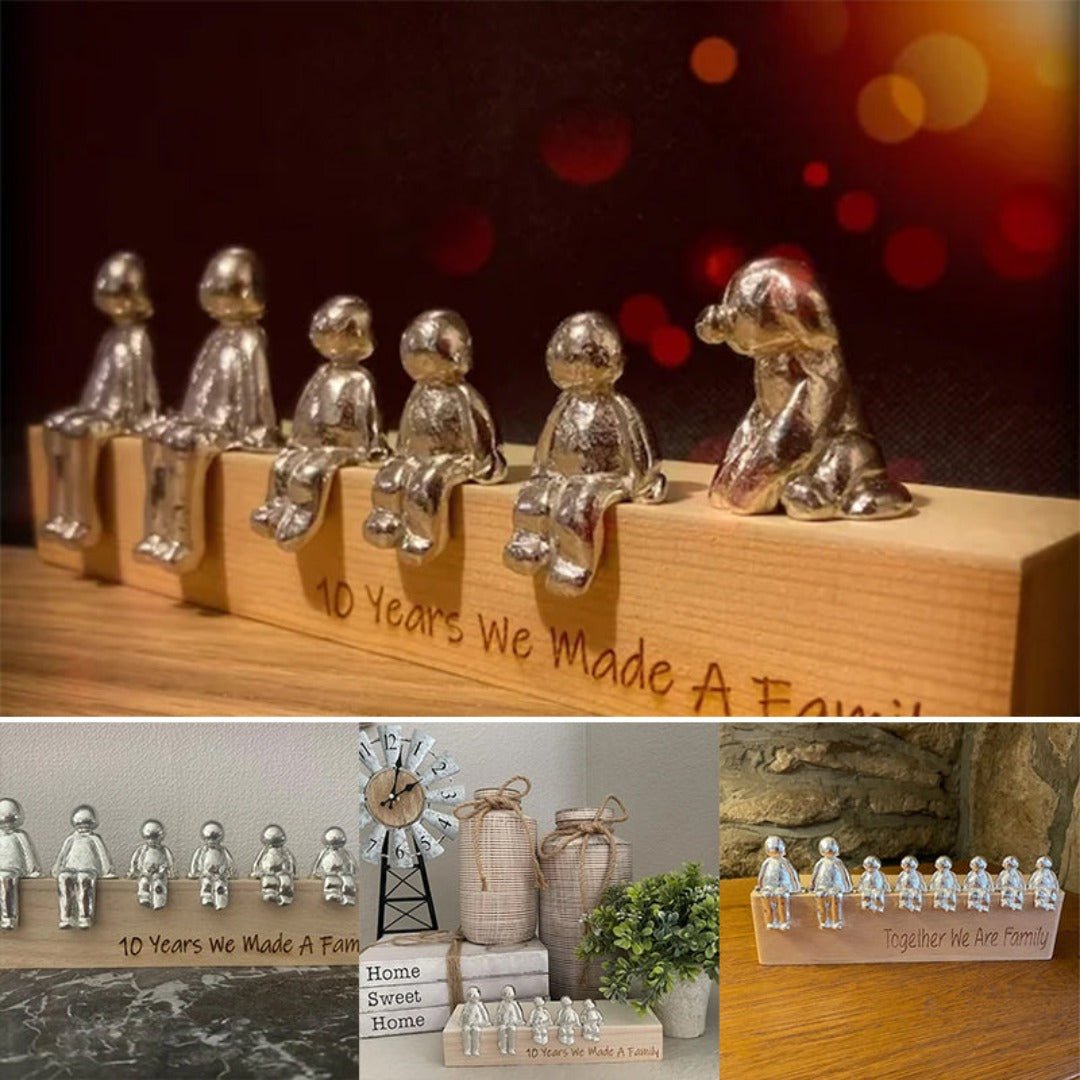 Eternal Family Relationship Sculpture - Unity-Nora Luxe