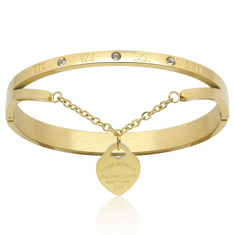 Eternal Love Bangle | Elegant Women's Jewellery-Gold-Nora Luxe