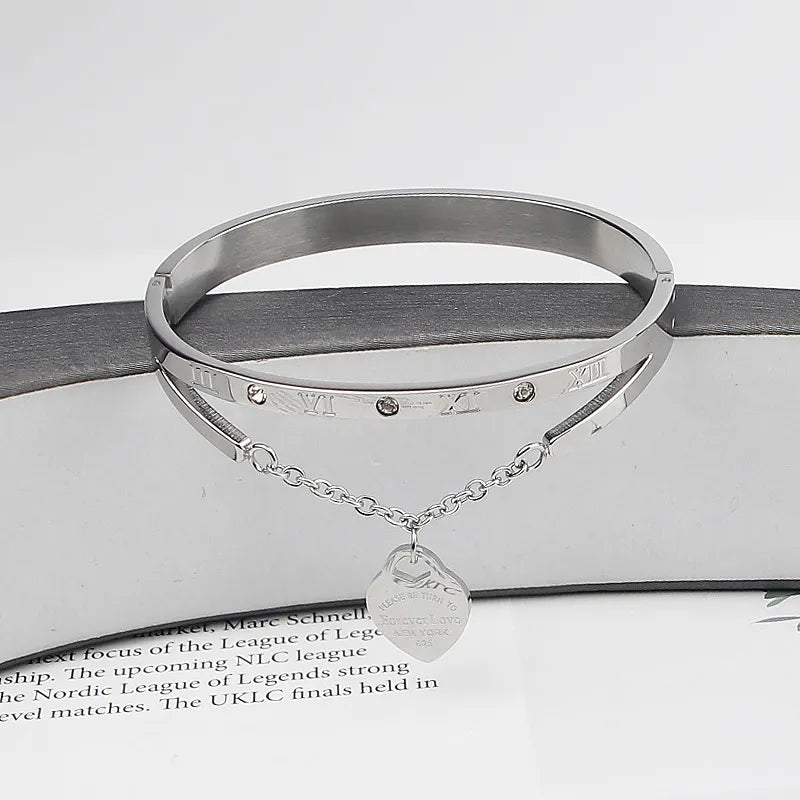 Eternal Love Bangle | Elegant Women's Jewellery-Silver-Nora Luxe