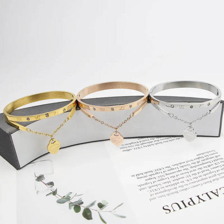 Eternal Love Bangle | Elegant Women's Jewellery-Silver-Nora Luxe
