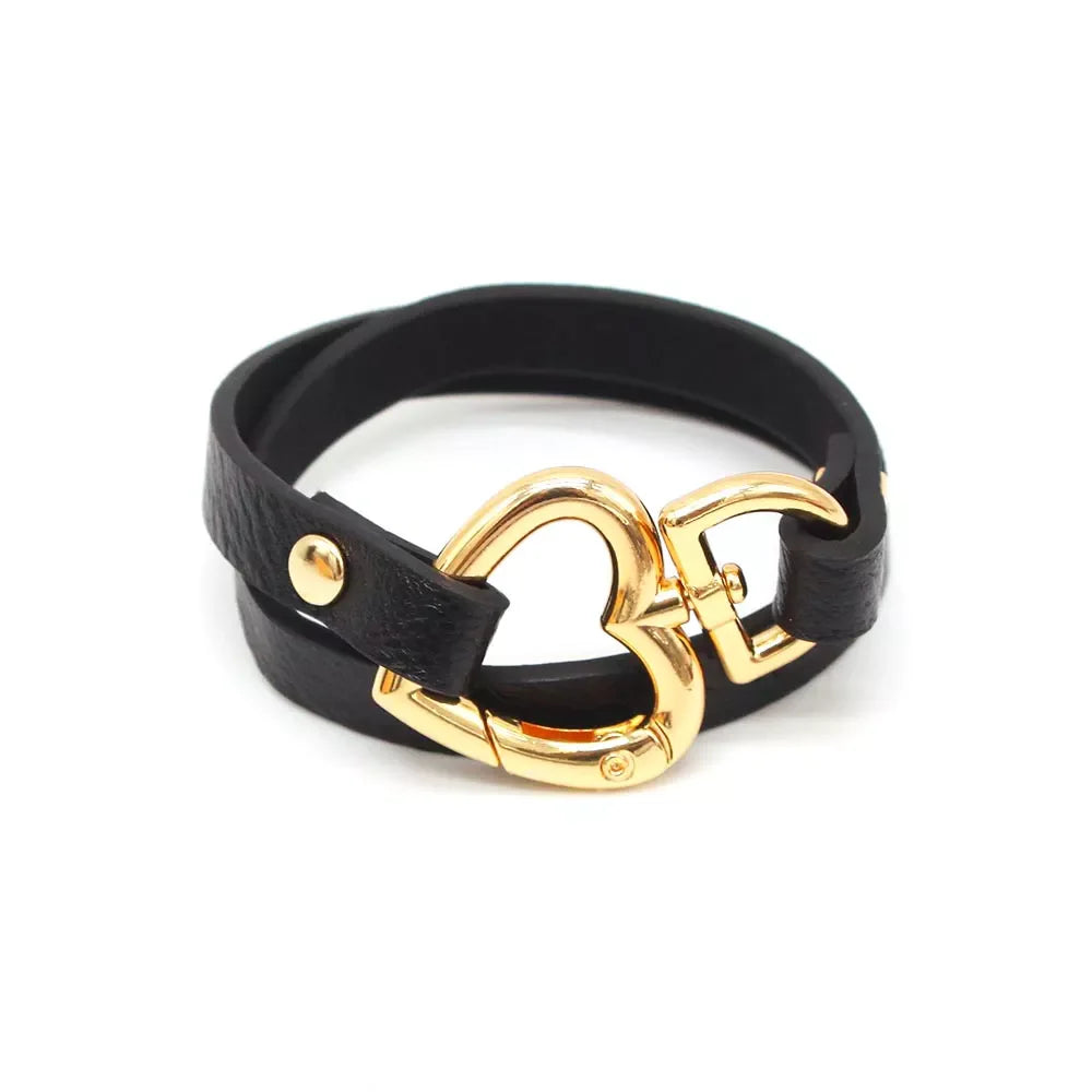 Ethnic Leather Wrap Bracelet | Stylish Women's Jewellery-Black-Nora Luxe