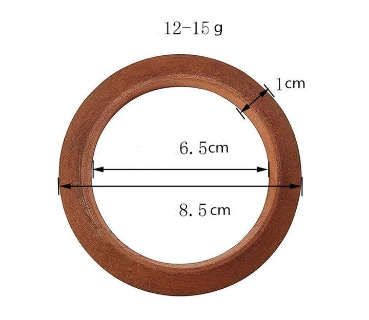 Ethnic Round Wooden Bangles | Unique Women's Jewellery-Coffee-Nora Luxe