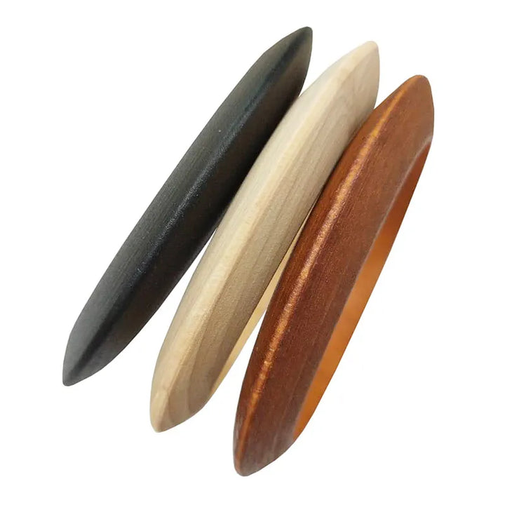 Ethnic Round Wooden Bangles | Unique Women's Jewellery-Coffee-Nora Luxe