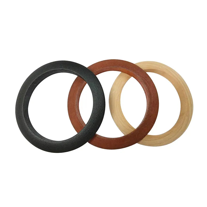 Ethnic Round Wooden Bangles | Unique Women's Jewellery-Coffee-Nora Luxe