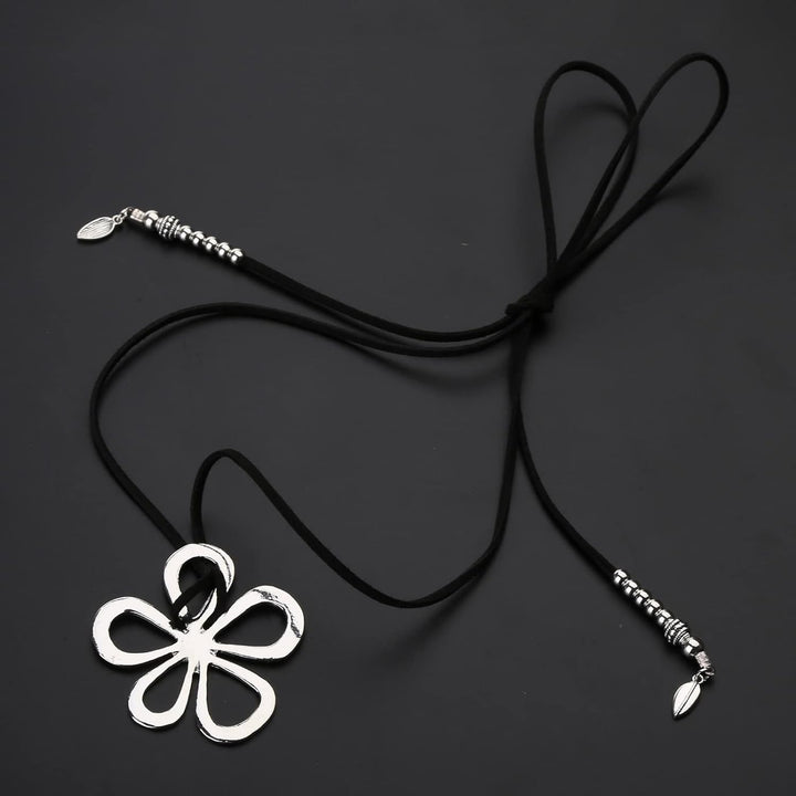 Ethnic Style Flower Necklace | Bohemian Floral Pendant-Nora Luxe