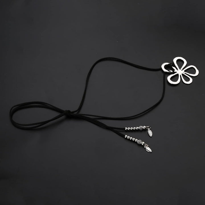 Ethnic Style Flower Necklace | Bohemian Floral Pendant-Nora Luxe