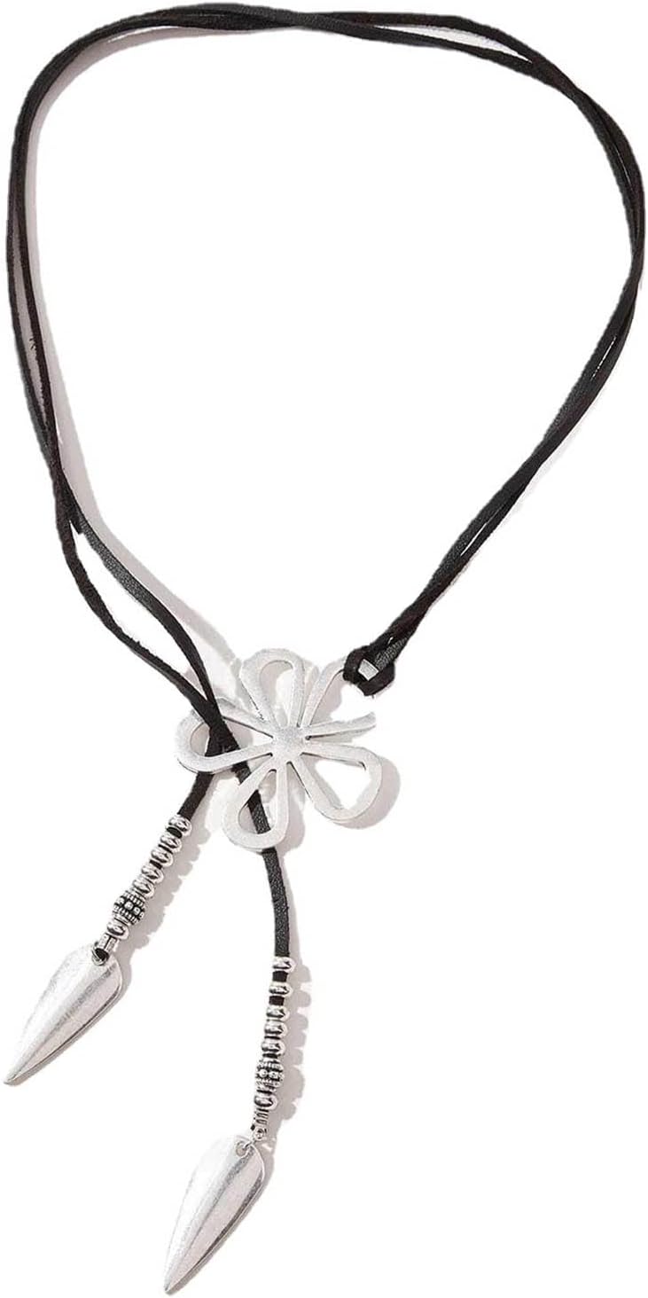Ethnic Style Flower Necklace | Bohemian Floral Pendant-Nora Luxe