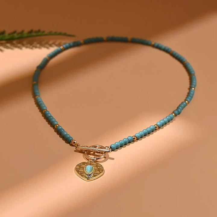 Evil Eye Pearl Choker Necklace | Protection and Style-BLUE 4-Nora Luxe