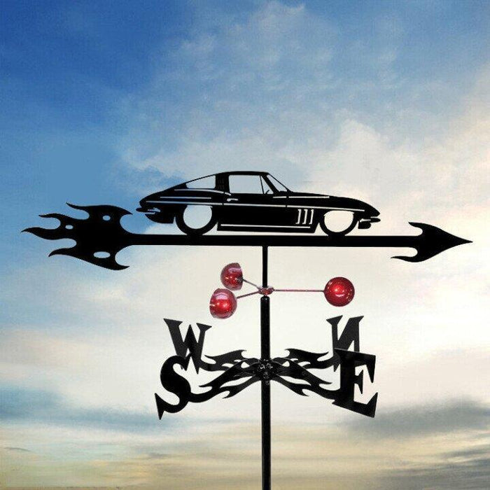 Excentric Weather Vane for the Garden – Vintoro-Sports car-The Livary