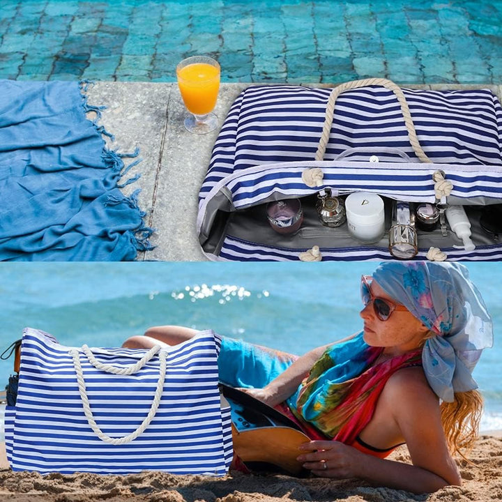 Waterproof Extra Large Beach Tote with Bonus Travel Case – CoastCarry