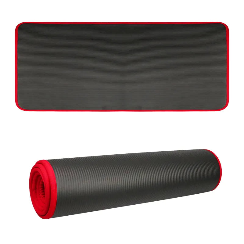 Extra Thick Anti-Slip Yoga Mat - FlexiMat-Black-Nora Luxe