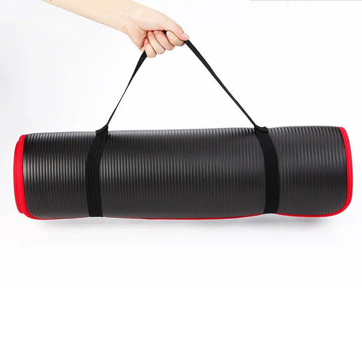 Extra Thick Anti-Slip Yoga Mat - FlexiMat-Black-Nora Luxe