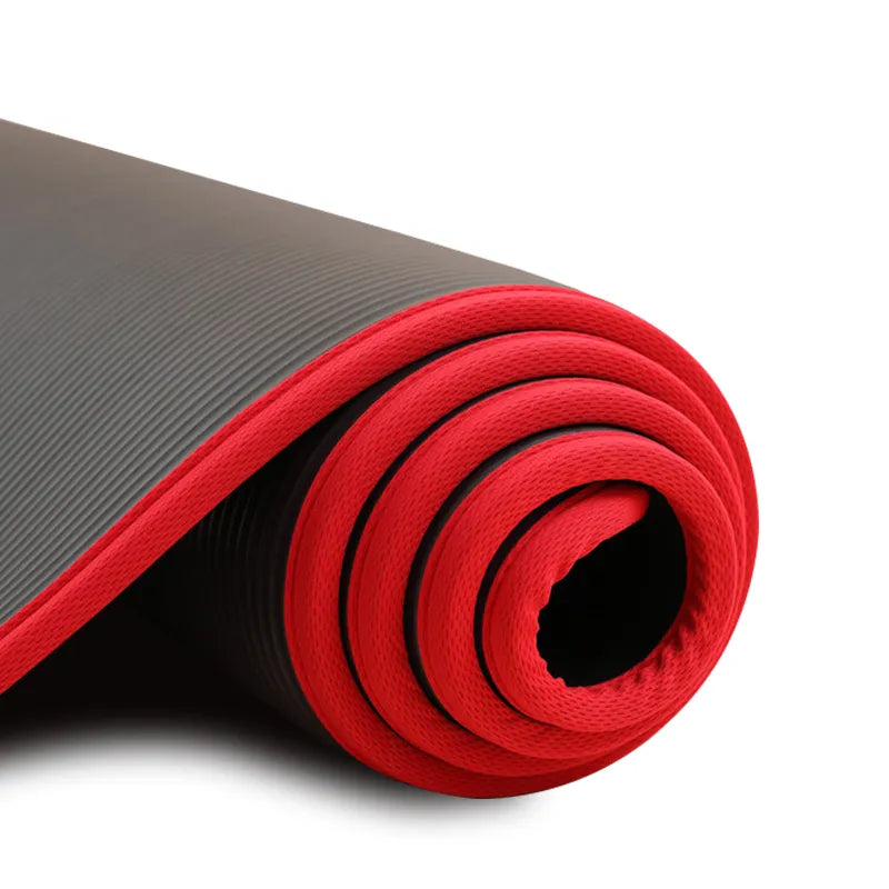 Extra Thick Anti-Slip Yoga Mat - FlexiMat-Black-Nora Luxe