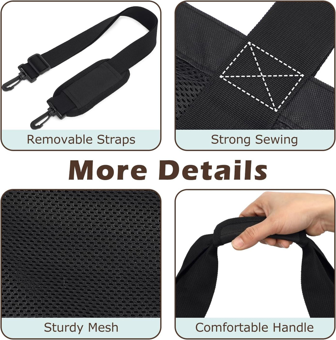 Buy 1, Get 1 FREE – Extra Large Clear Mesh Beach Tote with 8 Pockets – ClearWave
