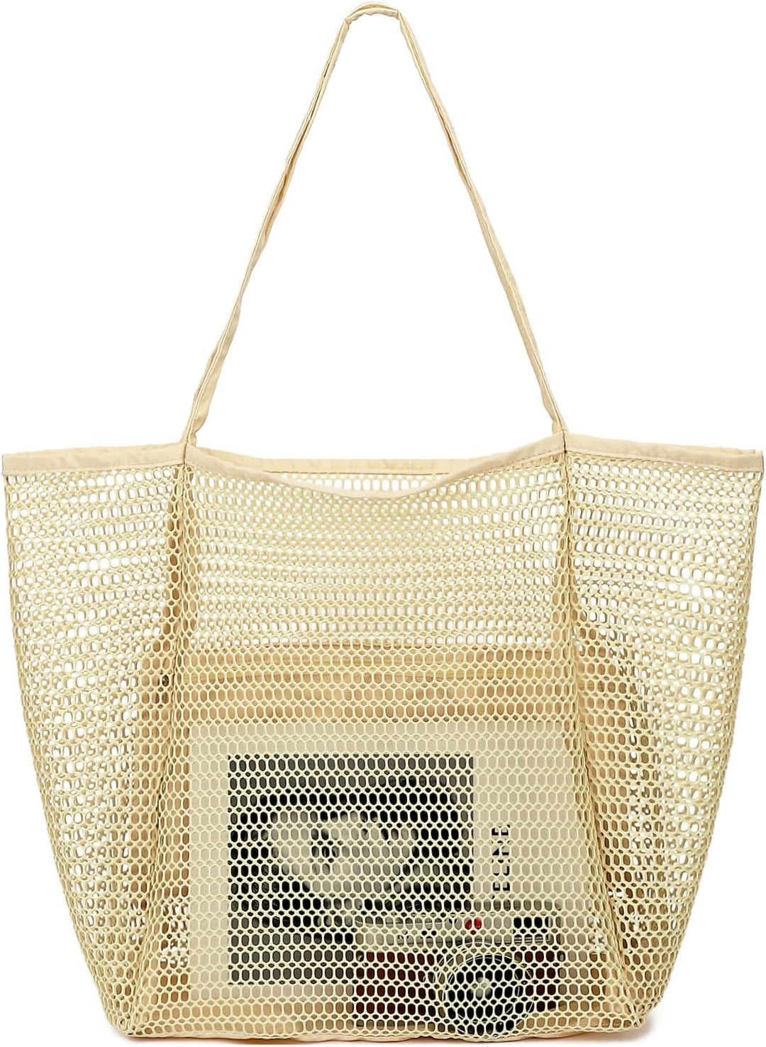 Buy 1, Get 1 FREE – Extra Large Clear Mesh Beach Tote with 8 Pockets – ClearWave