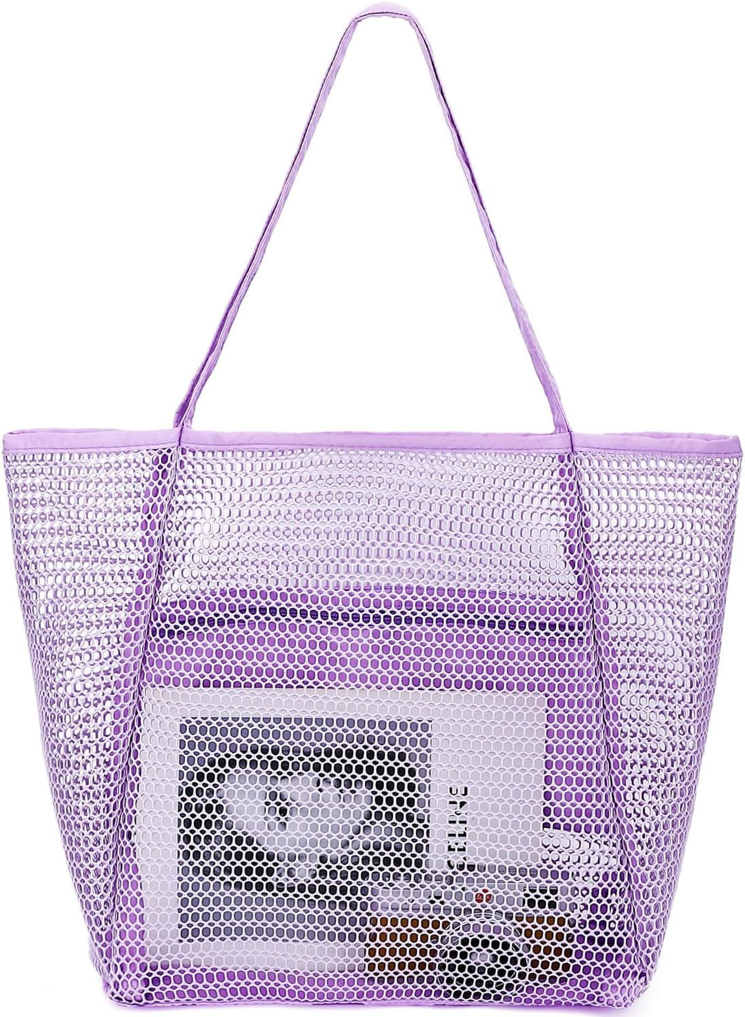 Buy 1, Get 1 FREE – Extra Large Clear Mesh Beach Tote with 8 Pockets – ClearWave