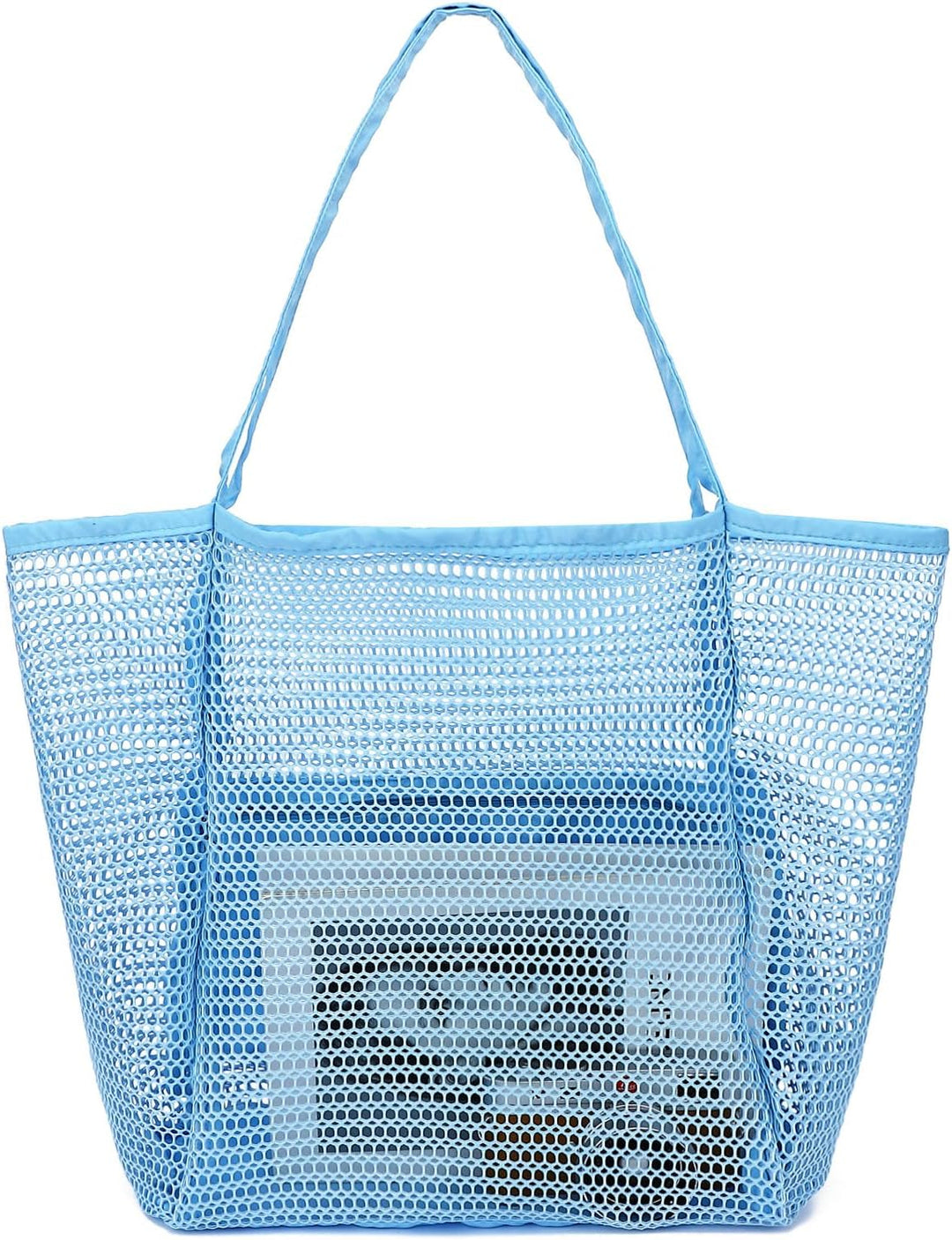 Buy 1, Get 1 FREE – Extra Large Clear Mesh Beach Tote with 8 Pockets – ClearWave