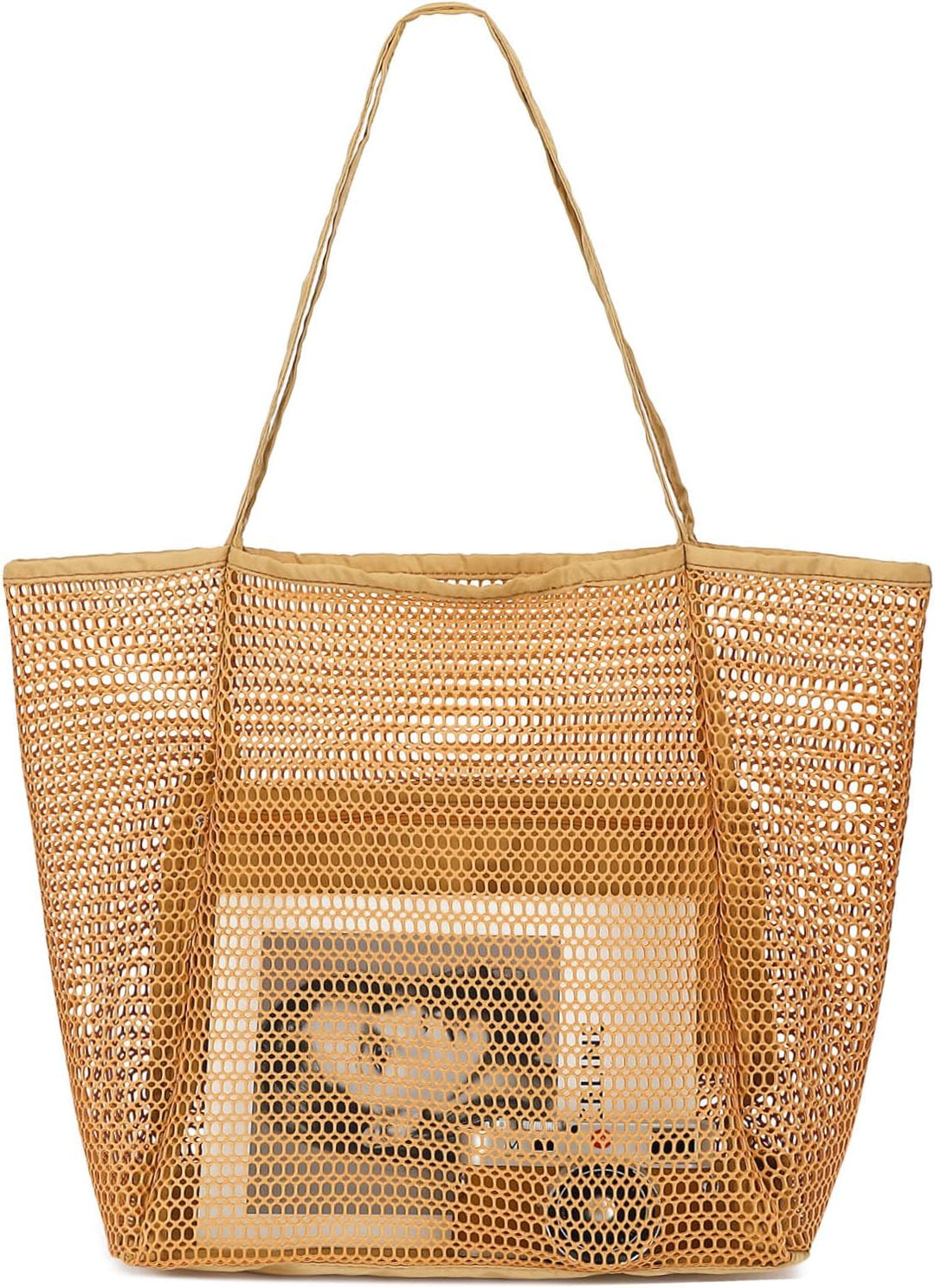 Buy 1, Get 1 FREE – Extra Large Clear Mesh Beach Tote with 8 Pockets – ClearWave