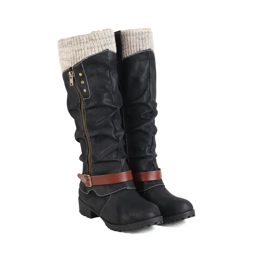 Fashionable High Women’s Boots - Isabella-Black-3.0-Nora Luxe