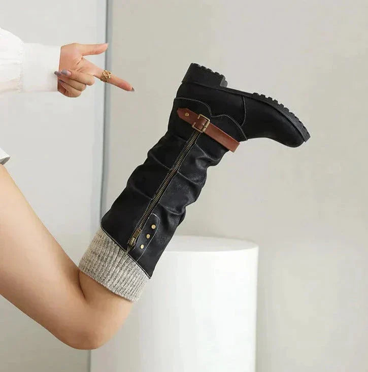 Fashionable High Women’s Boots - Isabella-Black-3.0-Nora Luxe