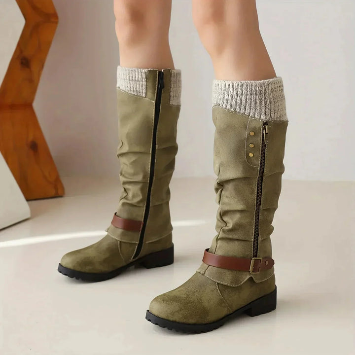 Fashionable High Women’s Boots - Isabella-Green-3.0-Nora Luxe