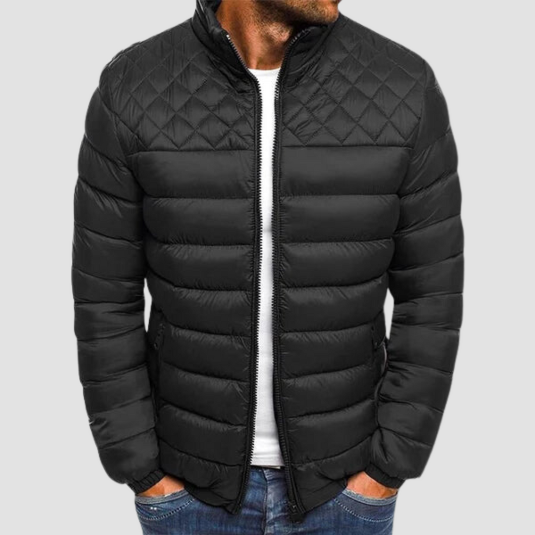 Fashionable Jacket for Men - VanguardWear-Black-S-Nora Luxe