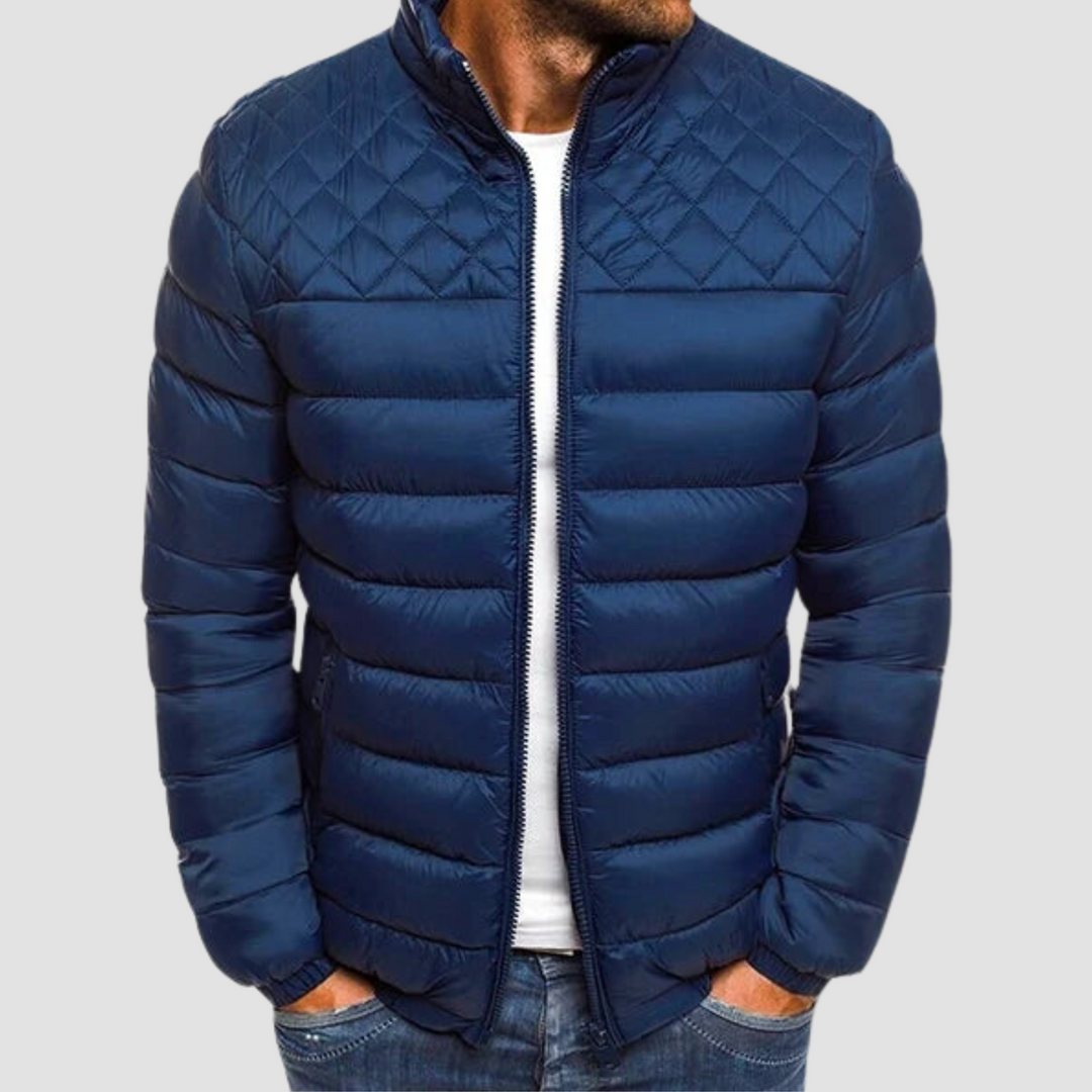 Fashionable Jacket for Men - VanguardWear-Dark Blue-S-Nora Luxe