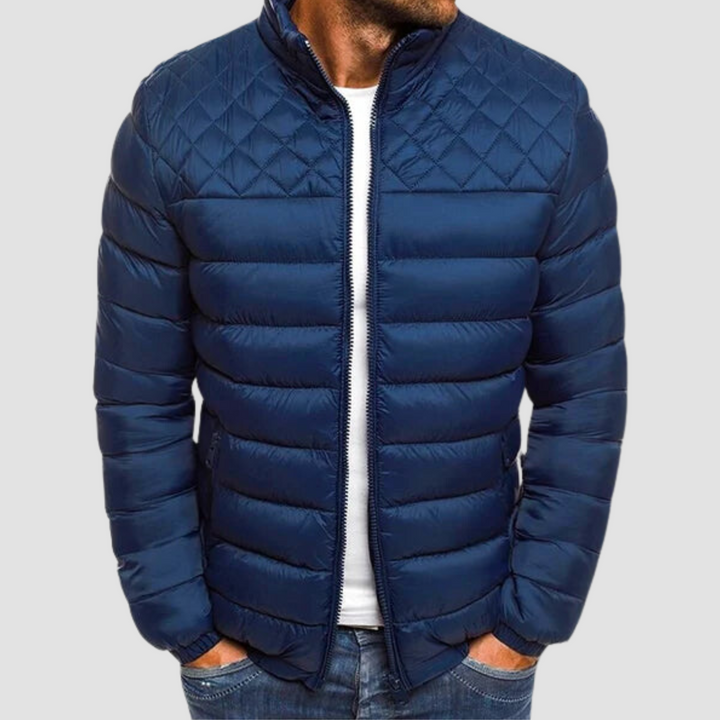Fashionable Jacket for Men - VanguardWear-Dark Blue-S-Nora Luxe