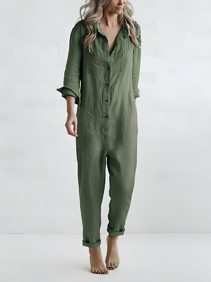 Fashionable Jumpsuit - Aria-Green-S-Nora Luxe