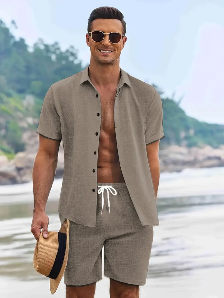 Fashionable Khaki Men's Summer Set – Dario-S-State of Style