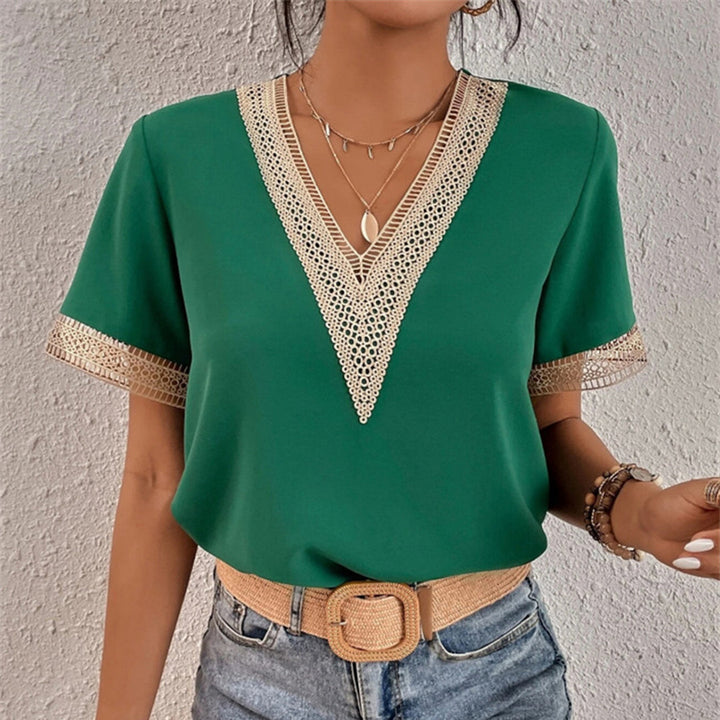 Fashionable Ladies' Shirt - Sophia-Green-S-Nora Luxe