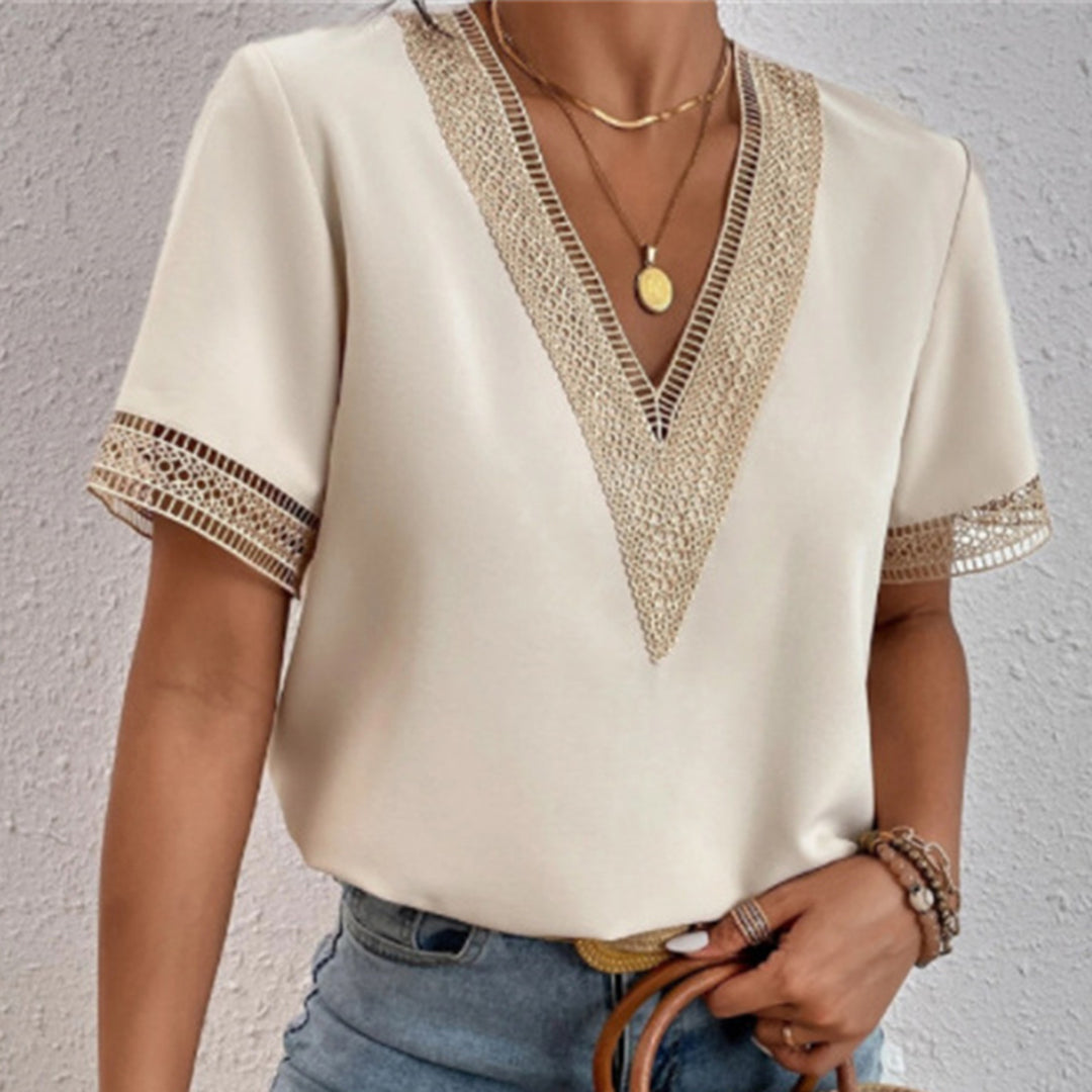 Fashionable Ladies' Shirt - Sophia-Light yellow-S-Nora Luxe