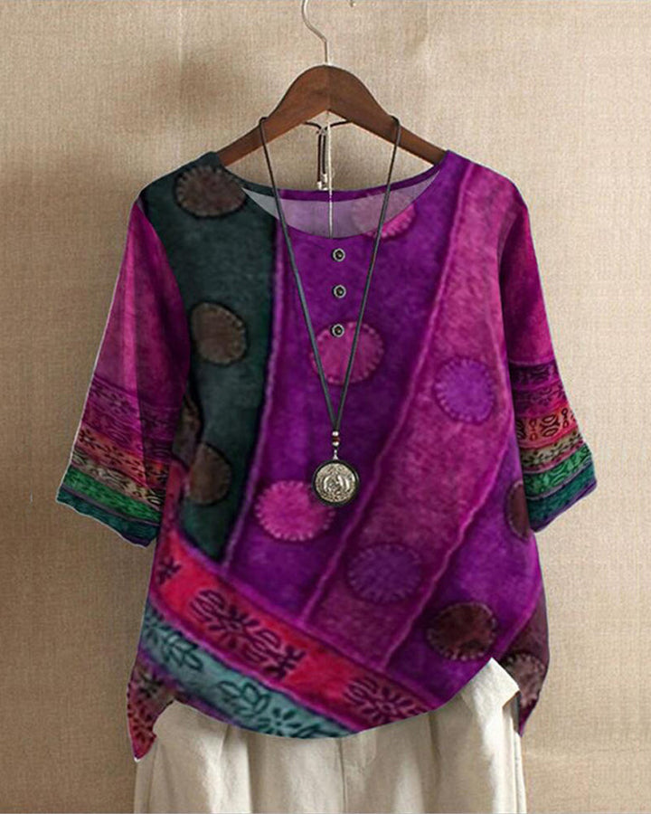 Fashionable Ladies Top - Eva-Purple-S-Nora Luxe