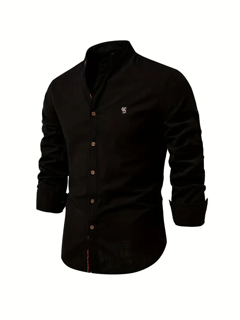 Fashionable men's shirt for spring - Leon-Black-XS-Nora Luxe