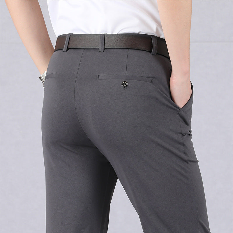Fashionable Men's Stretch Trousers - Nolan-Gray-29-Nora Luxe
