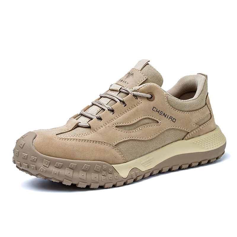 Fashionable Safety Shoes - ProGuard-Khaki - Leather-6.0-Nora Luxe