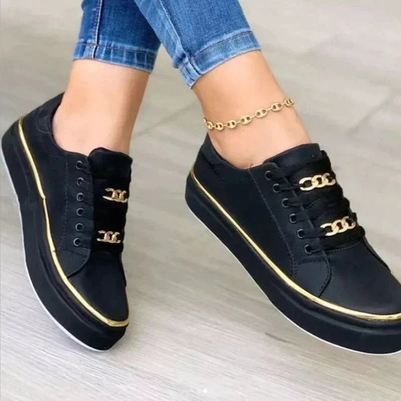Fashionable Sneakers for Trendy Feet - Seraphina-Black-4.5-Nora Luxe