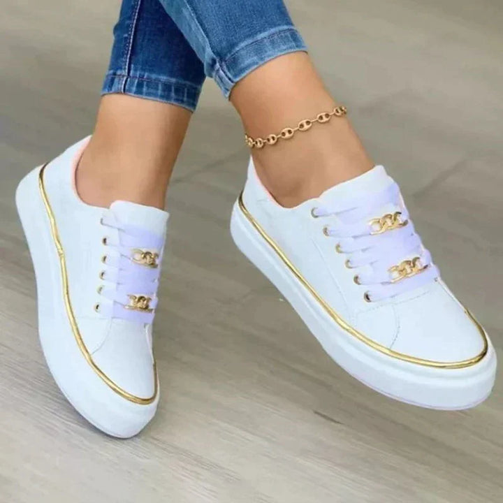 Fashionable Sneakers for Trendy Feet - Seraphina-White-4.5-Nora Luxe