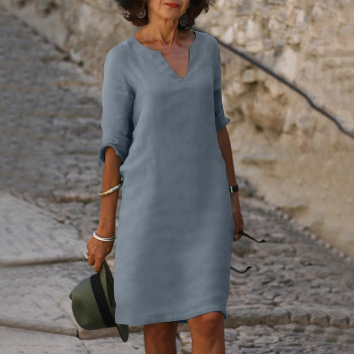 Fashionable Summer Dress - Sofia-Gray-S-Nora Luxe