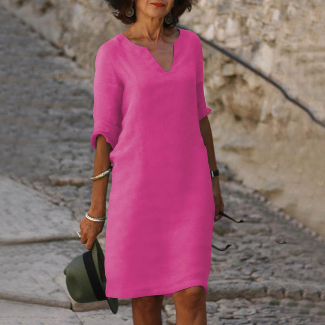 Fashionable Summer Dress - Sofia-Purple-S-Nora Luxe
