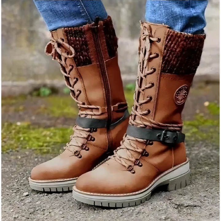 Fashionable Winter Boots for Women - Livia-Brown-4.0-Nora Luxe