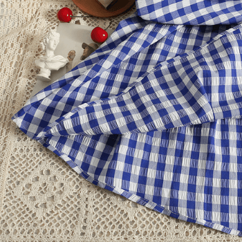 Fashionable women's dress with square neckline & puff sleeves - Selina-Green-Nora Luxe