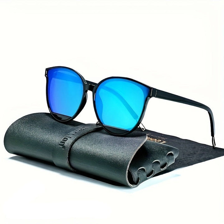 Fashionable women's sunglasses with UV protection – Livia-Clear Black Green Mercury-Nora Luxe