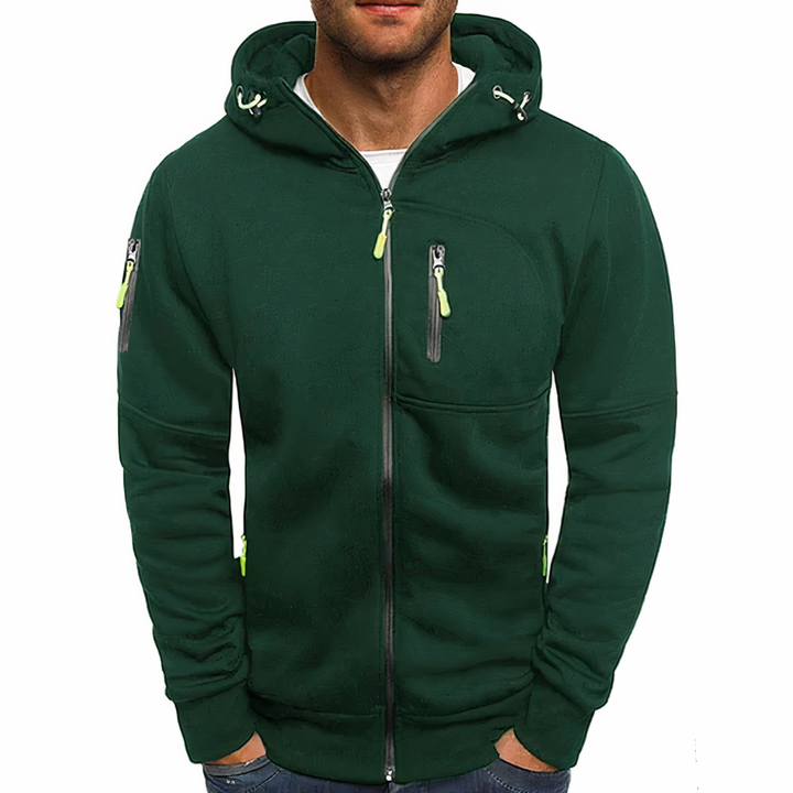 Fashionable zip-up hoodie - Markus-Green-S-Nora Luxe