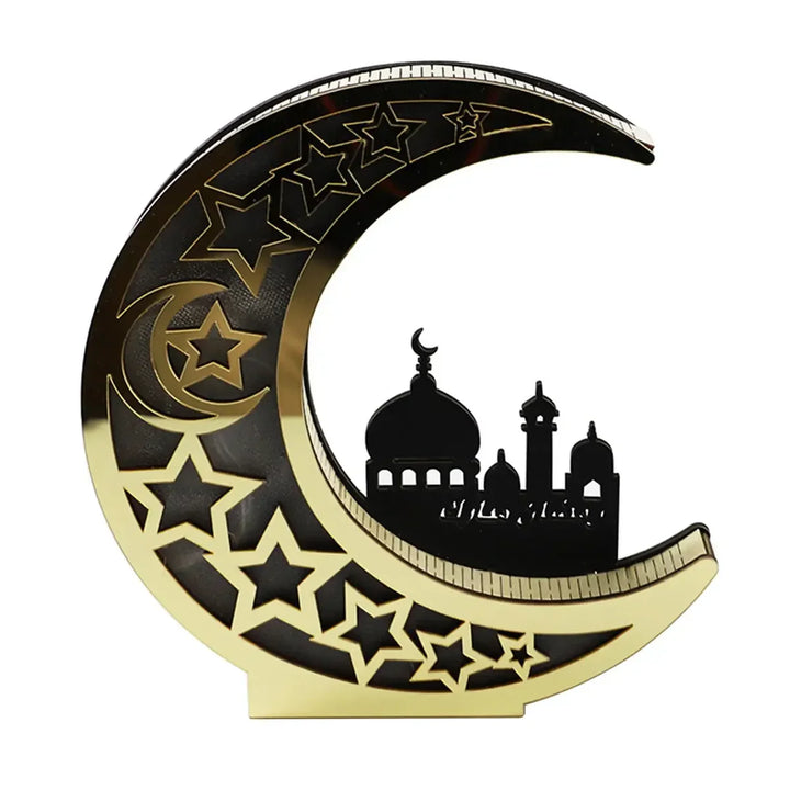 Festive Moon-Shaped LED Lamp - LunarShine-Nora Luxe